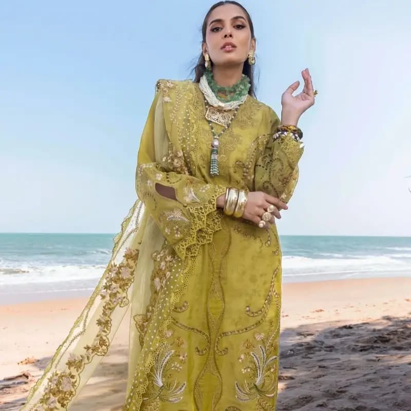 Saira Shakira Eid Collection 2k26  Pure Egyptian Lawn 80/80