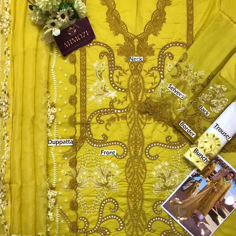 Saira Shakira Eid Collection 2k26  Pure Egyptian Lawn 80/80