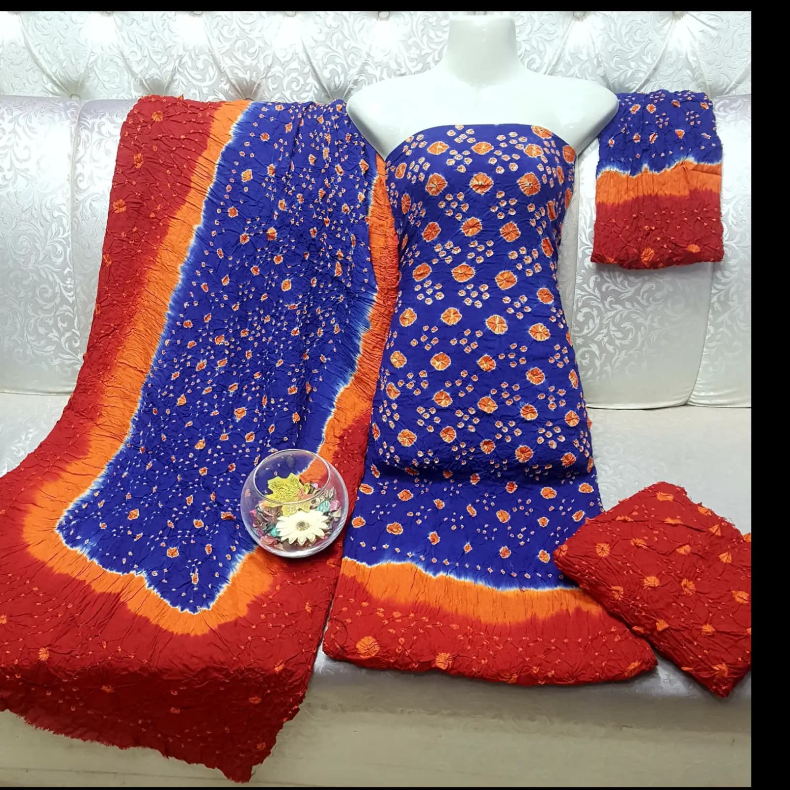 Royal Bahawalpuri Chunri 4PC Lawn Suit  Handcrafted Elegance